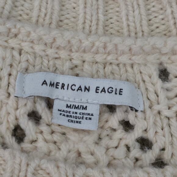 Women's Cream Knit Sweater Dress M Chucky Cozy Soft Minimalist Winter Layering - Picture 8 of 11